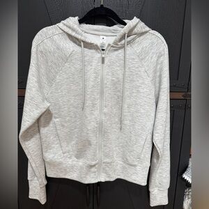 Yogalicious Scuba Amy Light Gray Zip-Up Jacket